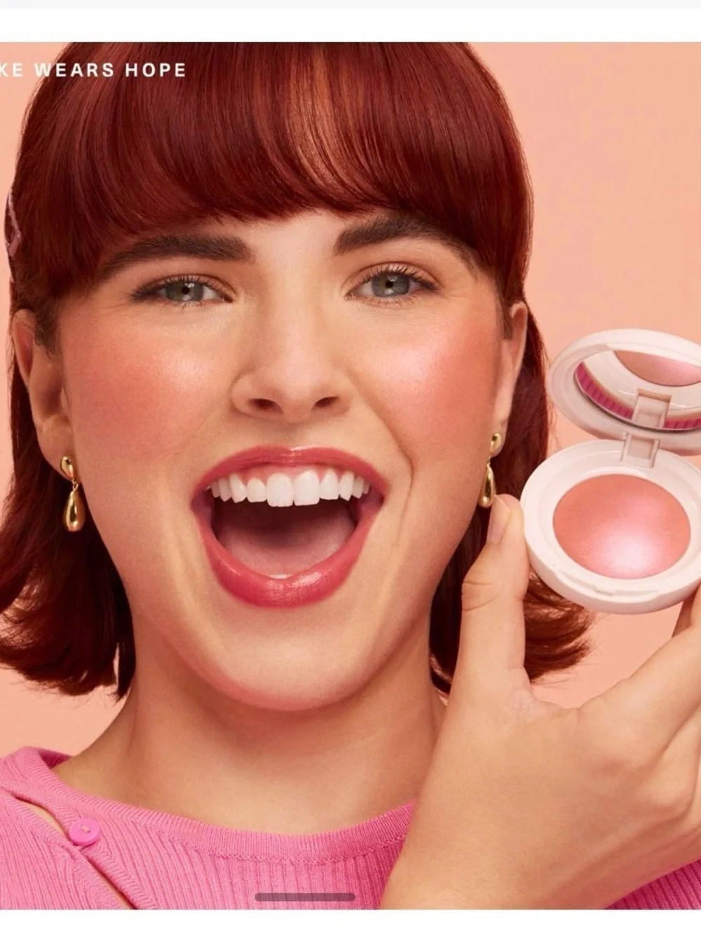 Rare Beauty HOPE Creamy Pink Cheek Balm Blush - Hydrating Pink Cheek Color